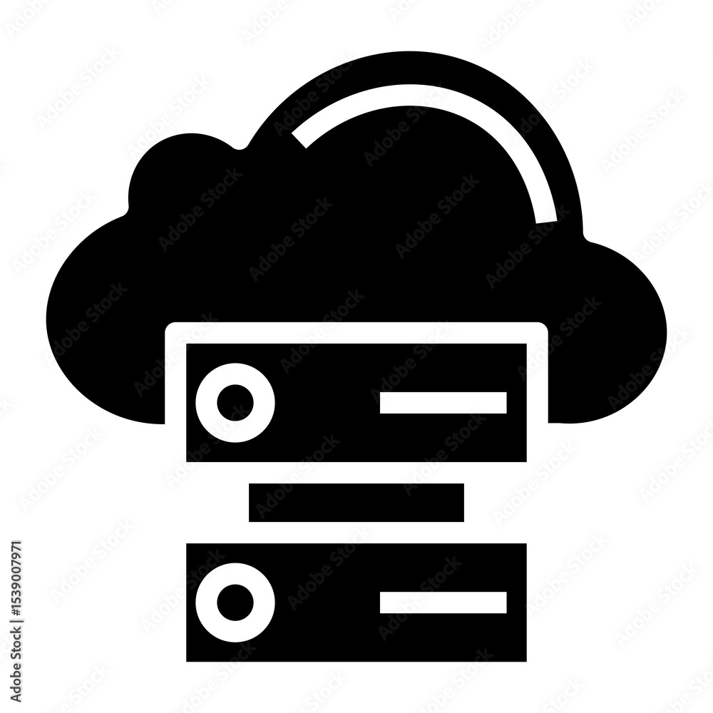 Poster cloudbased vector icon