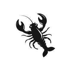 crayfish vector illustration on a transparent background