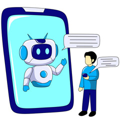 Chatbot on Mobile Phone Interface