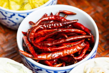 Dried chili peppers