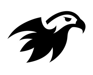 Naklejka premium Eagle Icon Logo Template - Predator Bird Silhouette Vector Illustration