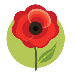 Poppy Blossom – Botanical Vector Design