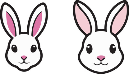 vector illustration of rabbits