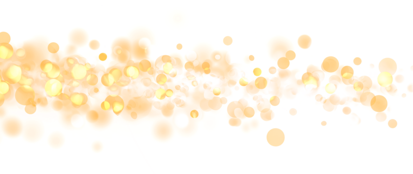 Vector gold sparkle, dust, Bokeh, glitter particles background effect. Glowing light effect with glitter on transparent background