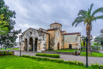 Fototapeta premium The Ayasofya ( Hagia Sophia ) Mosque view in Trabzon City of Turkey