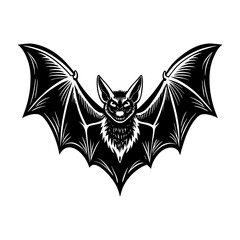 Obraz premium Discover a spooky bat vector illustration for halloween designs and creepy animal themed projects today