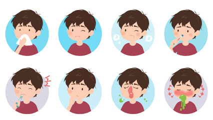 Symptoms of a Sick Child Sneezing, Coughing, and More
