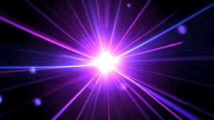 Radiant Light Bursts with Dynamic Pink and Blue Lines on a Dark Backdrop