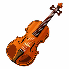 Fototapeta premium violin isolated on white