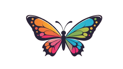 Beauty Butterfly Logo Template Vector icon design.Organic butterfly minimalist line art logo design template for skin care cosmetic vector illustration
