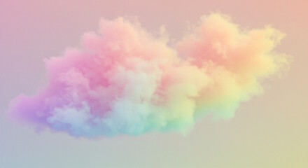beautiful rainbow colorful sky with cloud texture, nature background