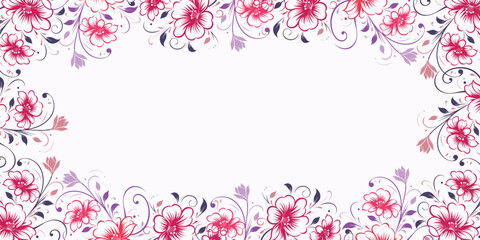 lush abstract floral wallpaper with nature inspired design.decorative layout for fabric card and elegant wall frame

