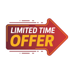 Limited time offer arrow design for sale promotion