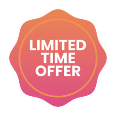 Limited time offer seal badge design
