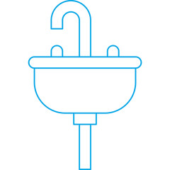 Sink single icon vector illustration