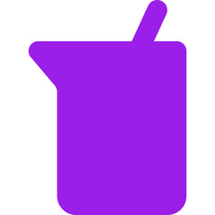 Obraz premium Flask single icon vector illustration