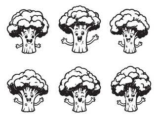 Vegetable Broccoli Sketch Drawing