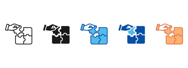 Money Bag Icon Set Multiple Style Collection