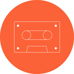 Cassete single icon vector illustration