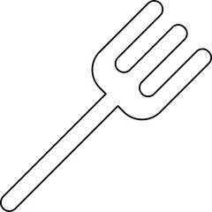 Fork single icon vector illustration