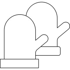 Gloves single icon vector illustration