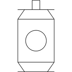 Soda can single icon vector illustration