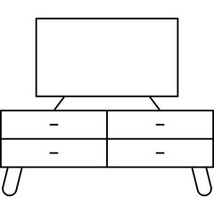 TV single icon vector illustration