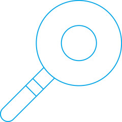 Magnifier single icon vector illustration