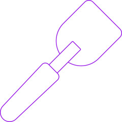 Spatula single icon vector illustration