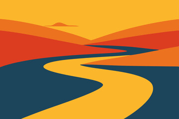 vector illustration of a road