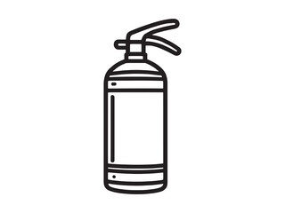 Minimalist Fire Extinguisher Drawing