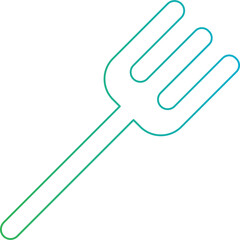 Fork single icon vector illustration