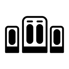 Home Theater System Vector Icon