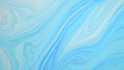 Abstract Blue Swirls Fluid Acrylic Painting Texture