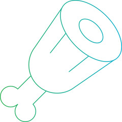 Meats single icon vector illustration