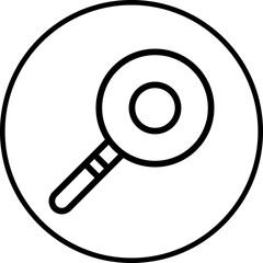 Magnifier single icon vector illustration