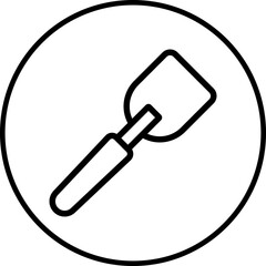 Spatula single icon vector illustration