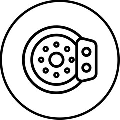 Brakes single icon vector illustration