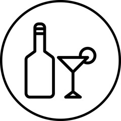 Bottle single icon vector illustration