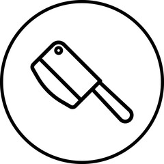 Cleaver single icon vector illustration