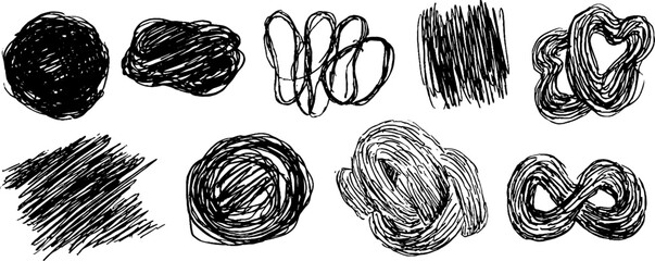 Abstract line knots collection for creative design and decoration