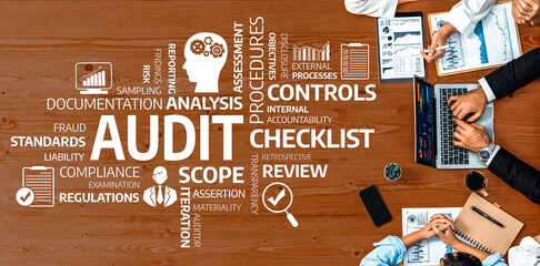 Explore an extensive audit procedures checklist and analysis set against a professional workspace...