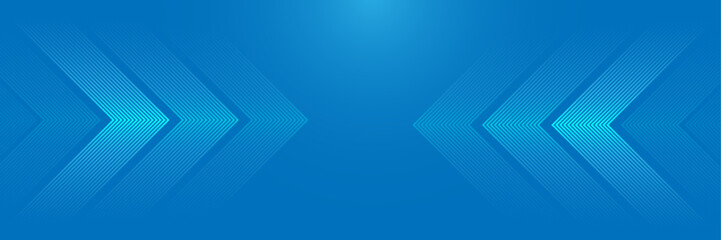 Obraz premium Gradient arrow background for poster banner decoration seminar festival futuristic–Arrow shape background design–Directional pattern background-Modern directed glo vector design with sky-blue colour