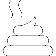 Poop single icon vector illustration