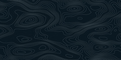 Fototapeta premium Abstract geometric vector illustration wavy black and white contour line topographic design.