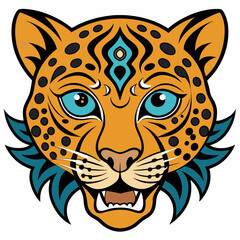 vector illustration of a tiger