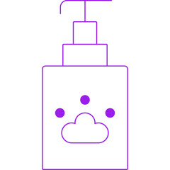 Pet soap single icon vector illustration