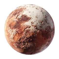 Exploring the distant world of pluto a celestial body's landscape from space astronomy science cut out png