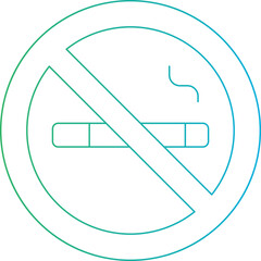 No smoking single icon vector illustration