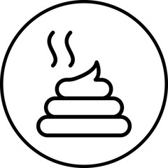Poop single icon vector illustration